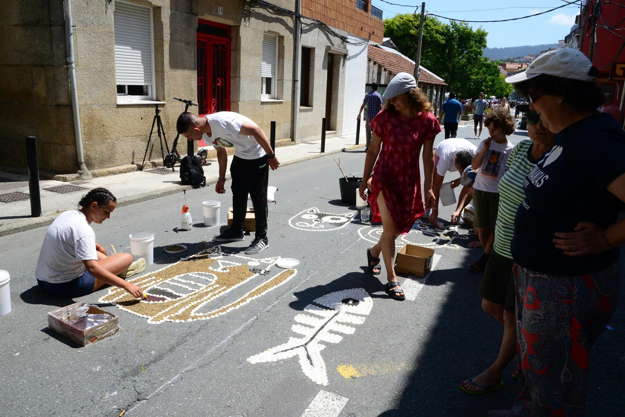 La fiesta de las alfombras florales del Corpus en Bueu (III)