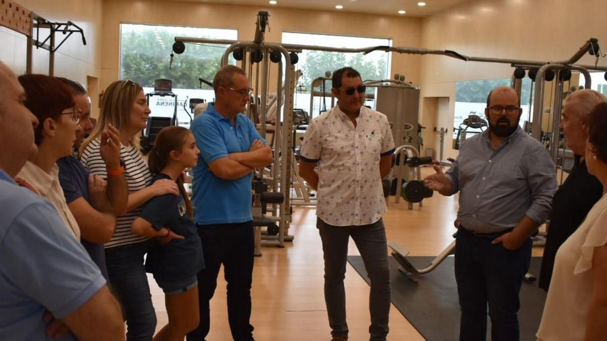 Vélez también pudo visitar el gimnasio que se construyó en 2010-2011. | SERVICIO ESPECIAL
