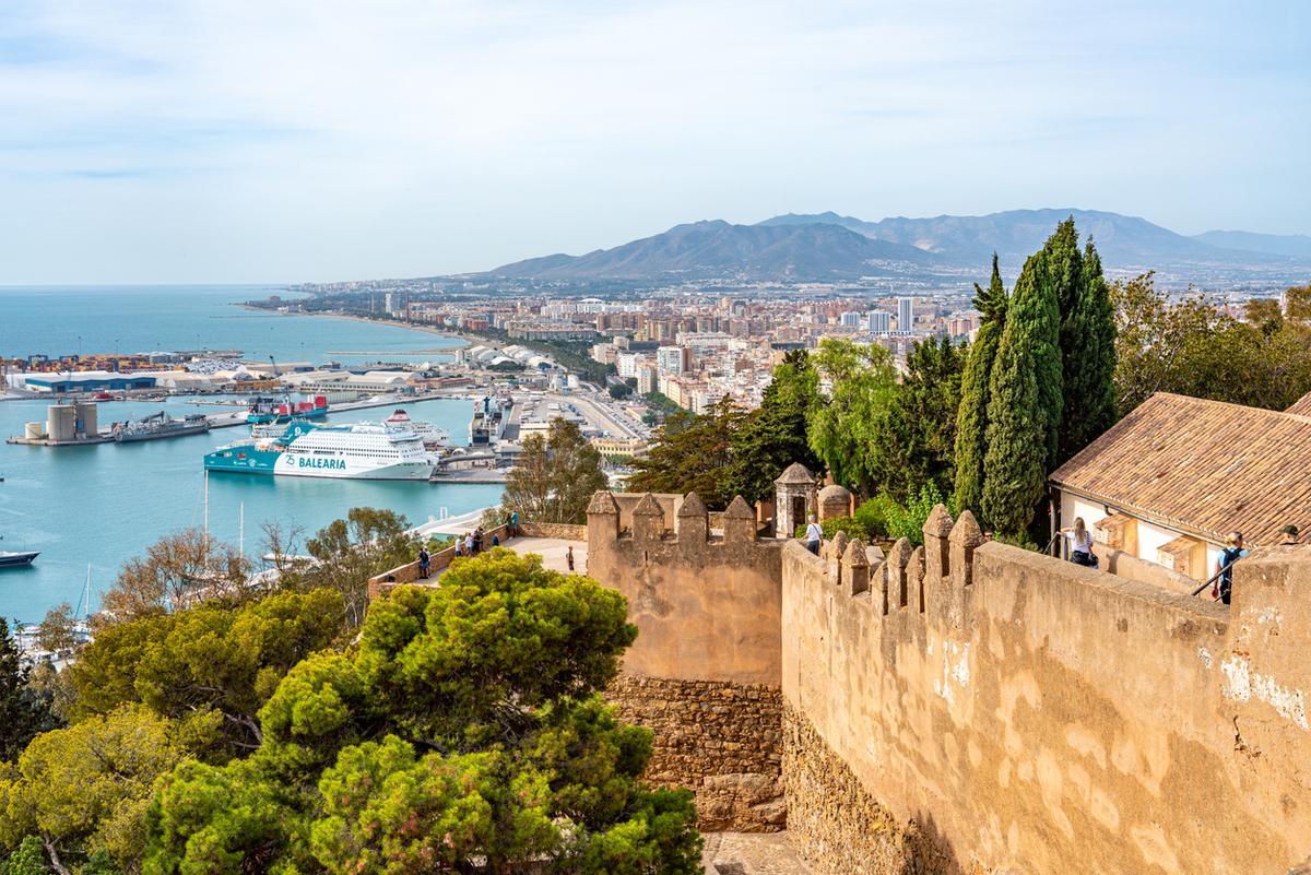 Vista del Castillo de Gibralfaro