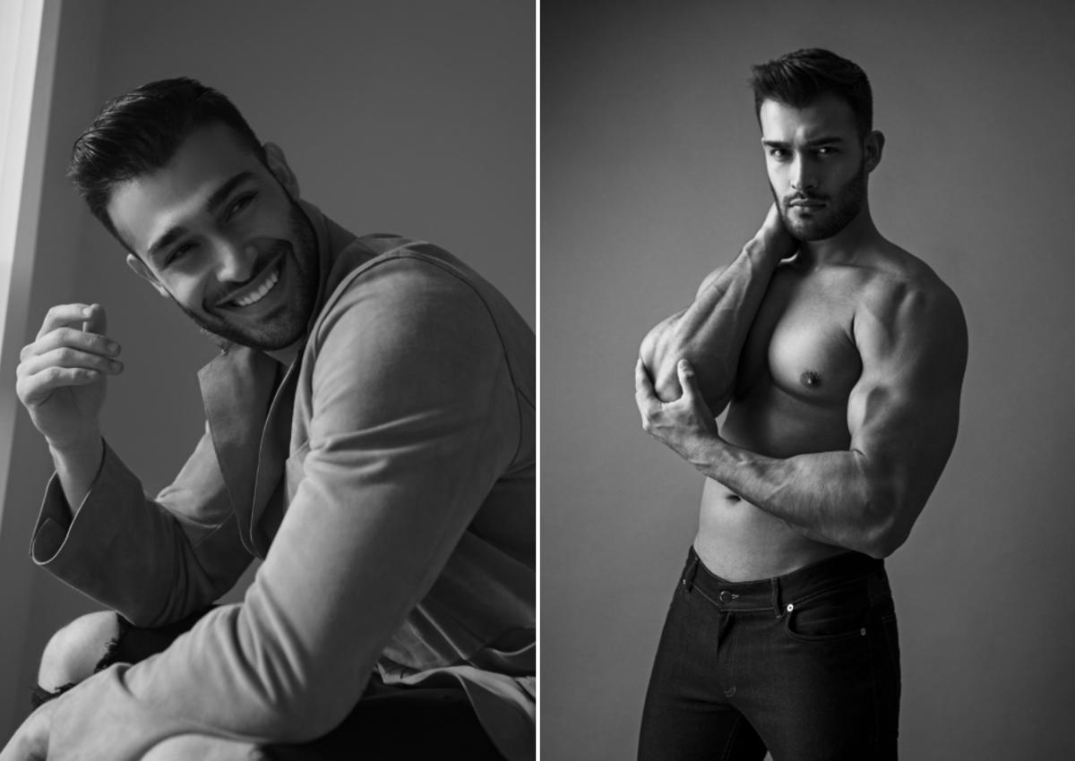 Sam Asghari, en las imágenes de su 'book' de DT Model.