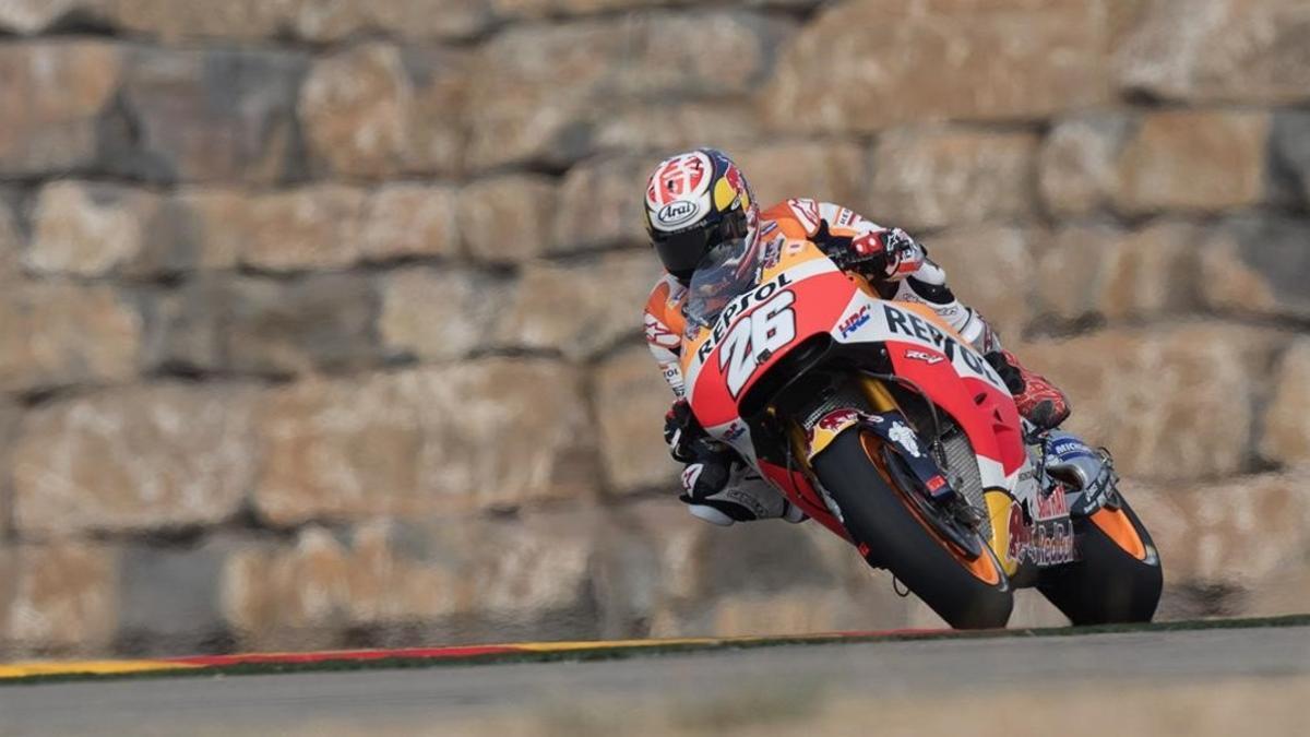 Dani Pedrosa (Honda), hoy en Motorland (Alcañiz).