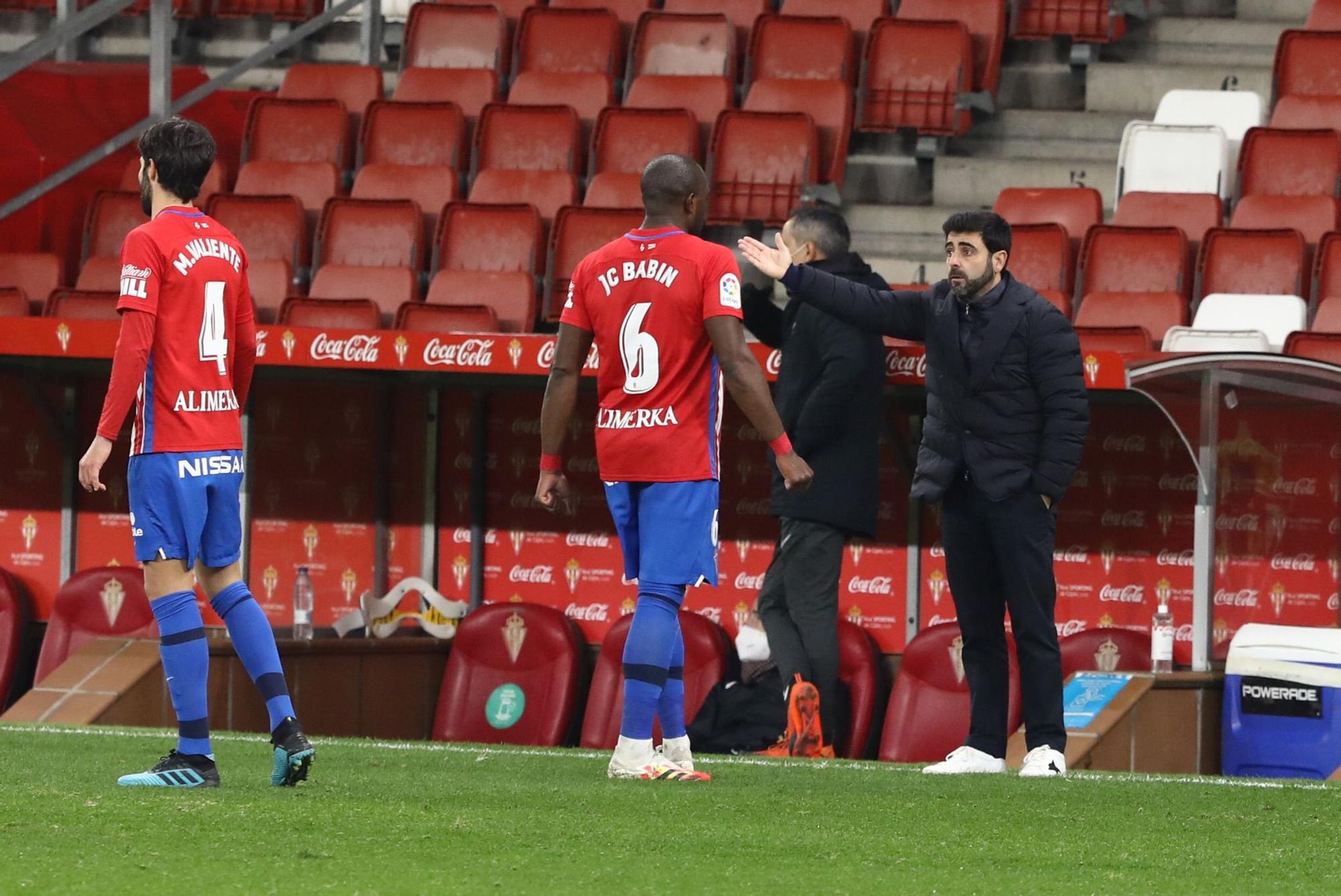 El Sporting-Fuenlabrada, en imágenes