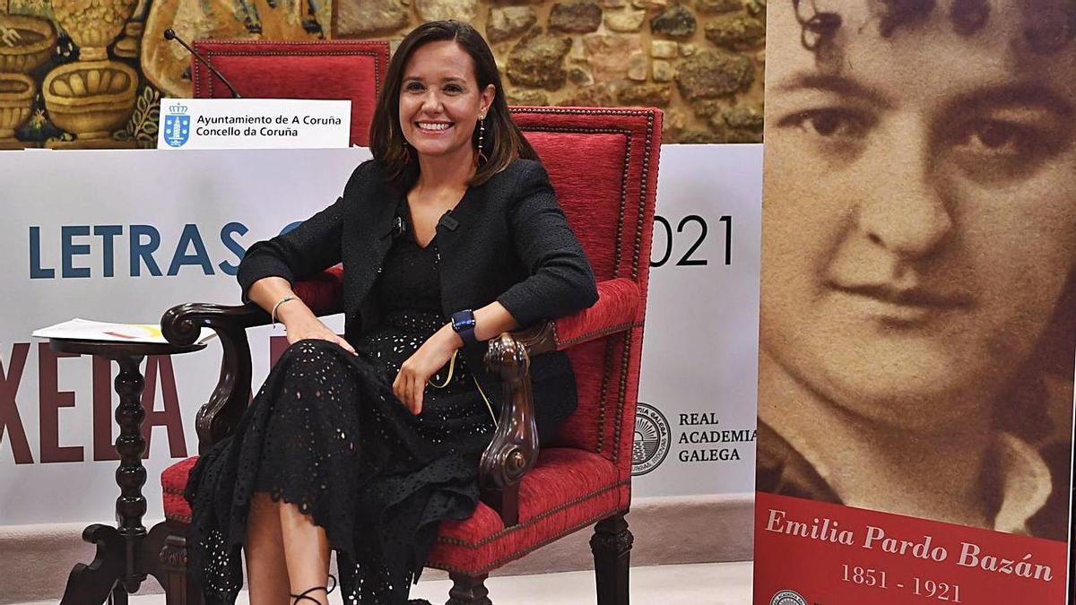 Imelda Capote, ayer, durante la charla.