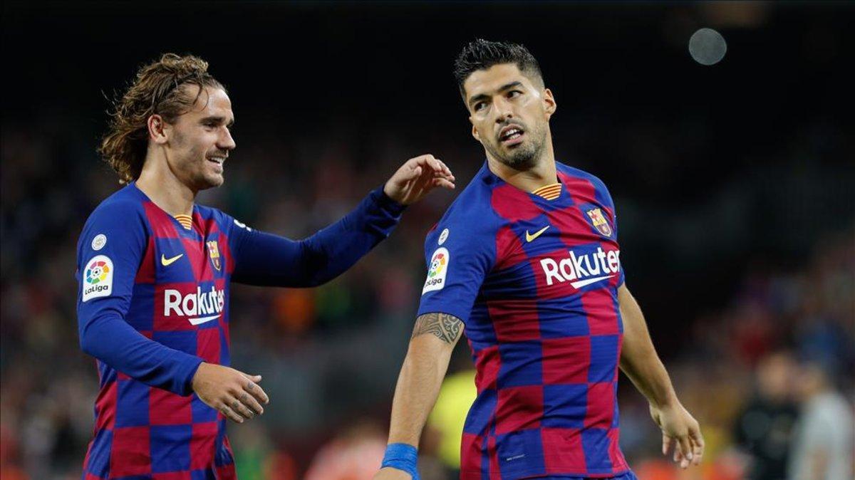 Luis Suárez espera celebrar más goles con Griezmann en Granada