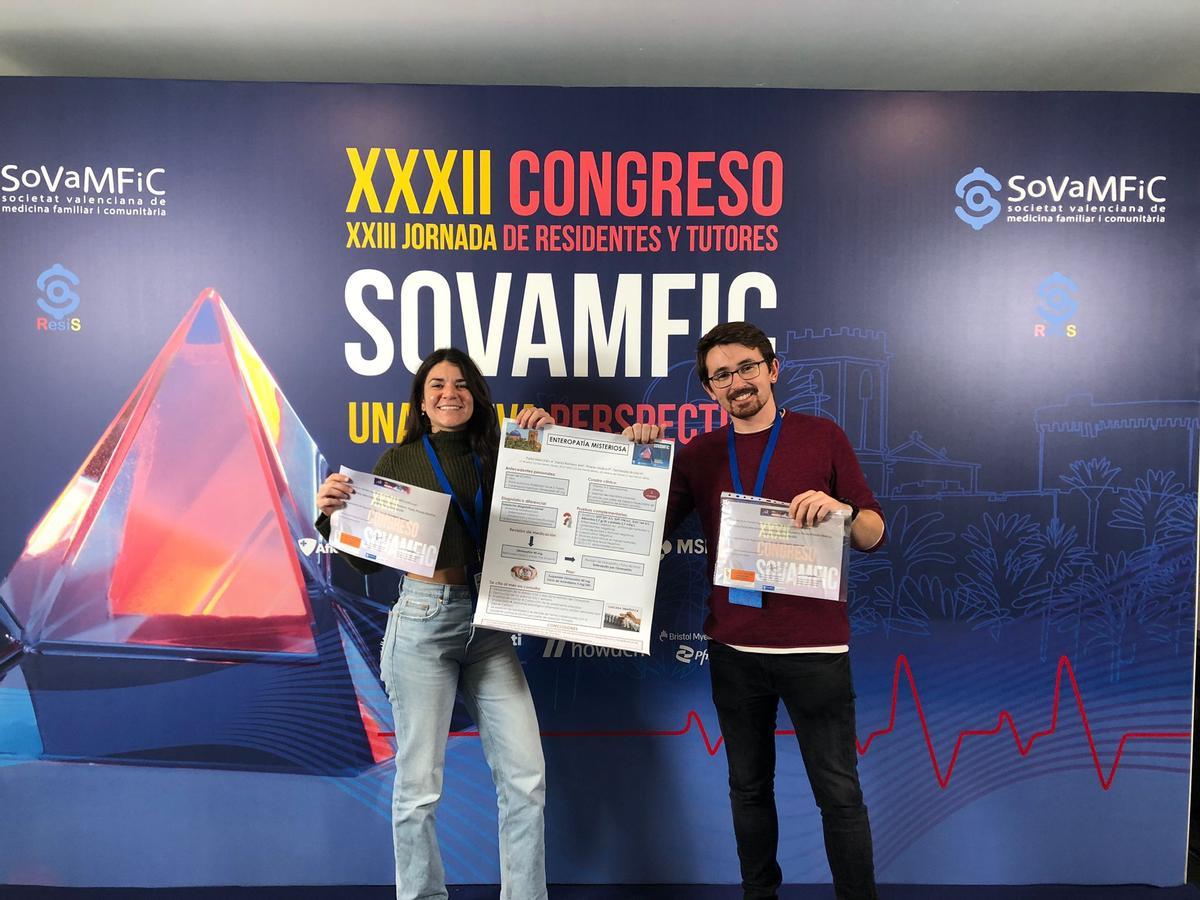 Dos de los profesionales de San Fermín premiados por su trabajo en el Congreso Sovamfic