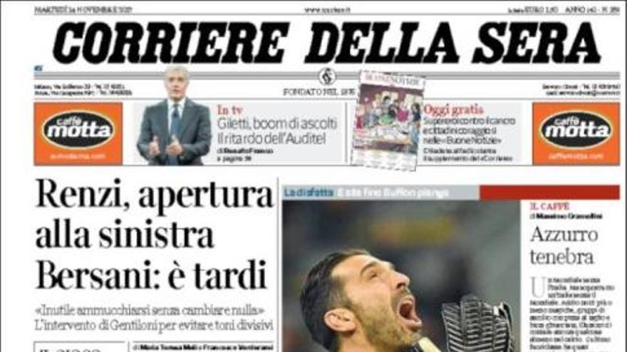 La prensa italiana tras el fracaso de la selección azzurra