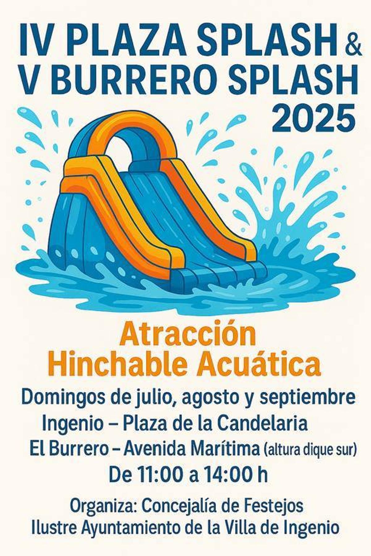 IV Plaza Splash & V Burrero Splash 2025 de Ingenio.
