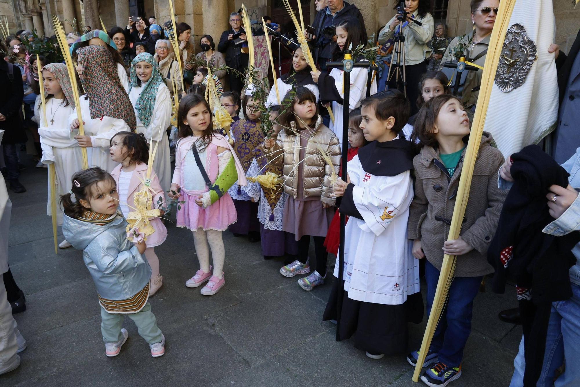 Procesión de la Borriquita y bendición de palmas en el Domingo de Ramos