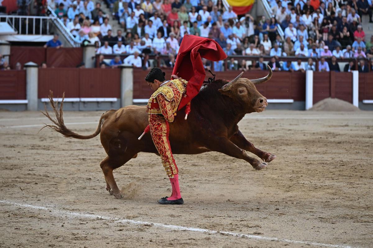 Marcos Pérez en su corrida sin picadores de Las Ventas