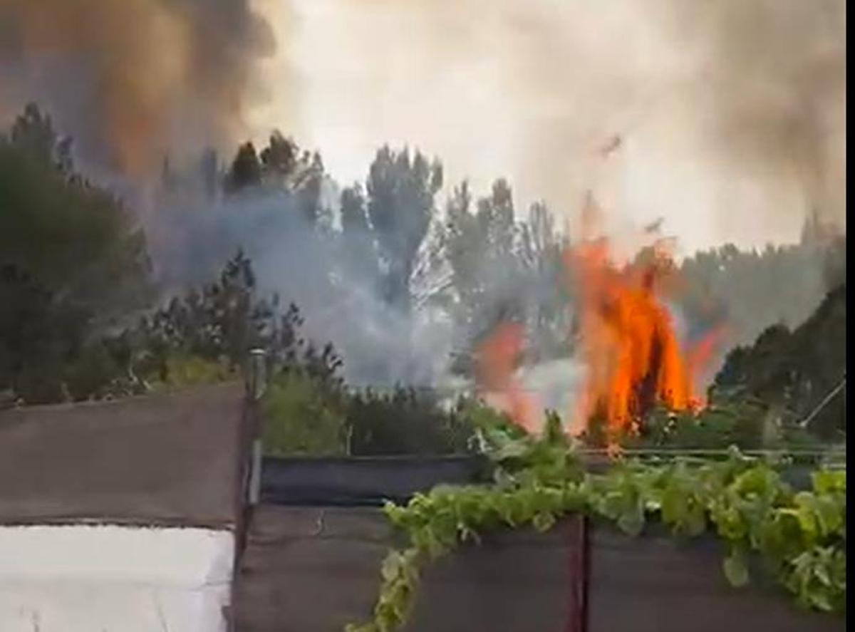 Captura de uno de los vídeos grabados por los vecinos.