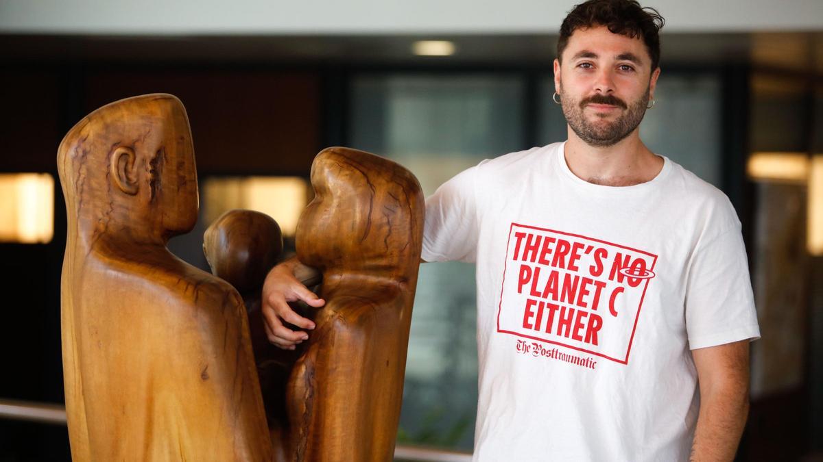 Pablo Roso, director y guionista de ‘Las personas que no fuman deberían ser ceniceros’, ayer en la sede de Diario de Ibiza.