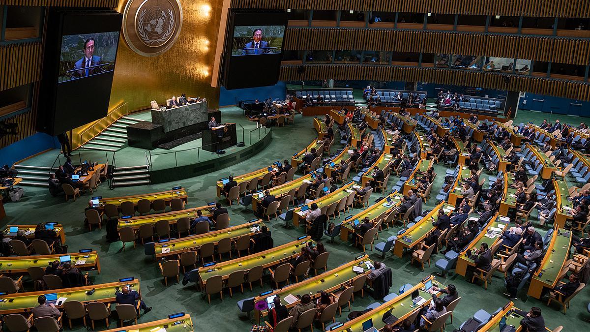 Una imagen de la Asamblea General de la ONU.
