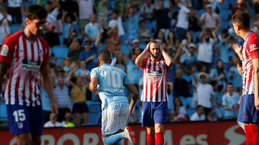 Iago Aspas celebra su gol