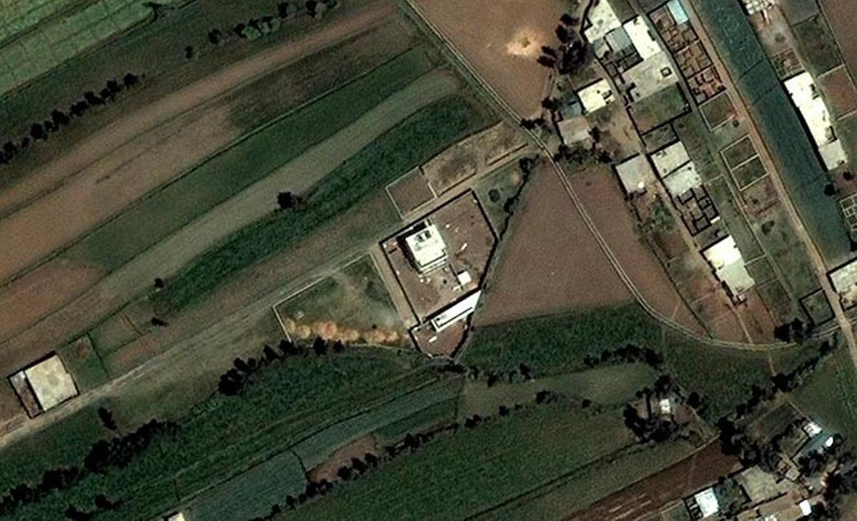 Imatge per satèl·lit, feta el 25 de juny del 2005, que mostra la residència on vivia el líder islamista Ussama Bin Laden a la població d’Abbottabad, al Pakistan.