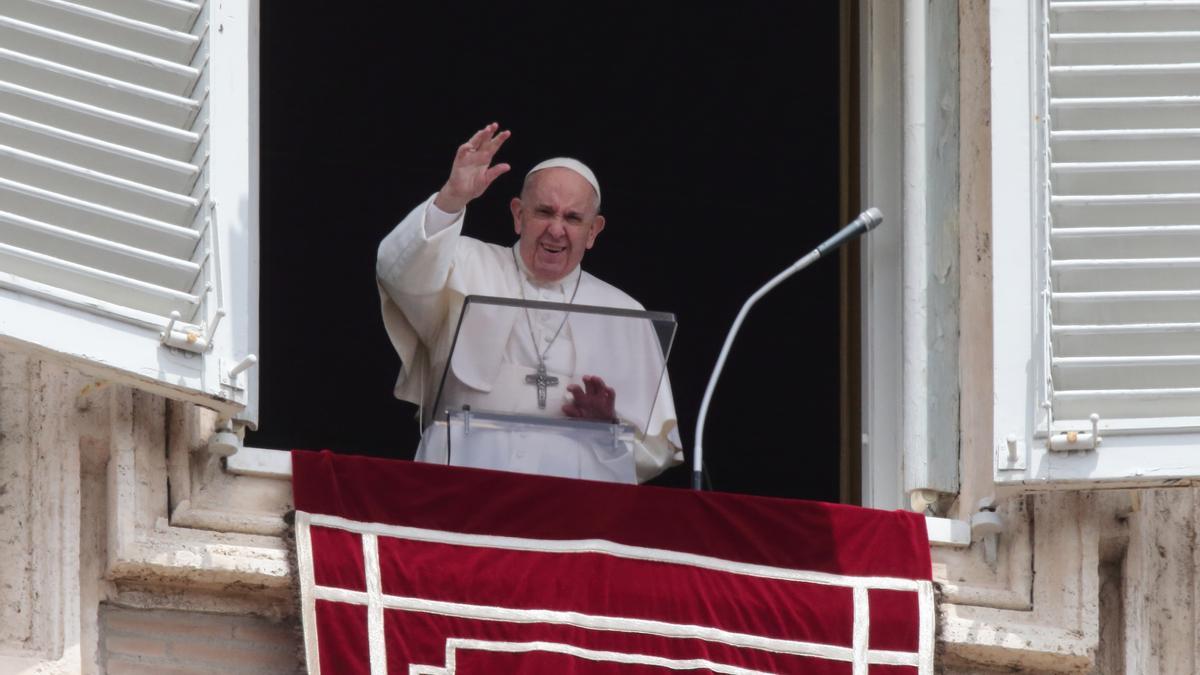 El Papa des del balcó del Vaticà