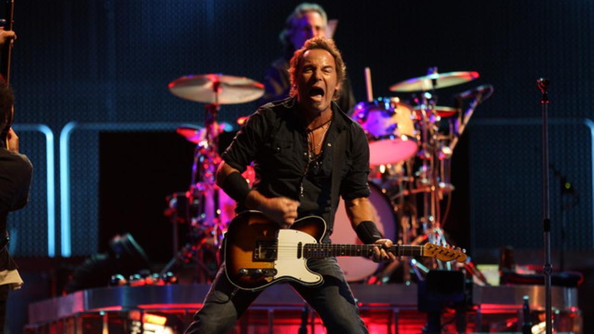 Bruce Springsteen, durante uno de los dos conciertos que ofreció en el Camp Nou en julio del 2008.