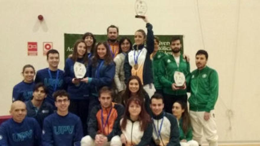 El equipo de esgrima de la Universitat de València se proclama campeón autonómico