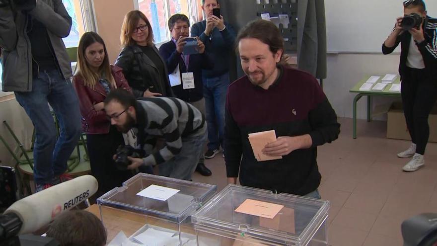 Elecciones generales: Votación de Pablo Iglesias