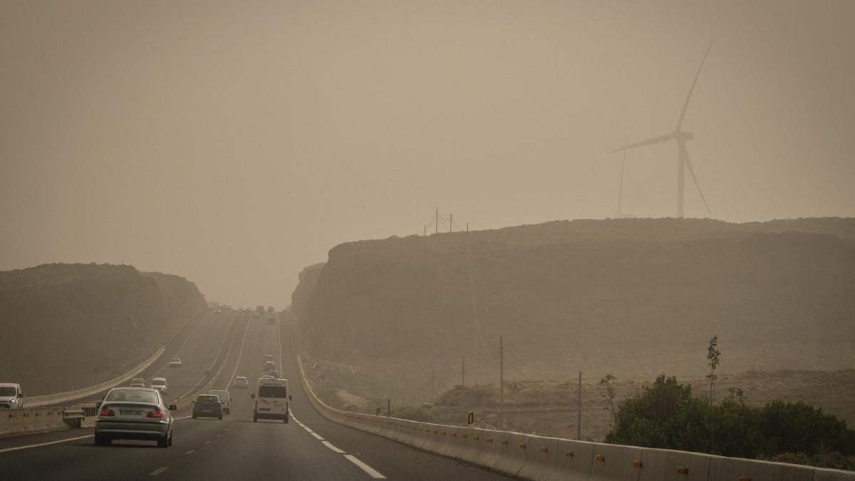 Imagen de archivo de la calima en Tenerife
