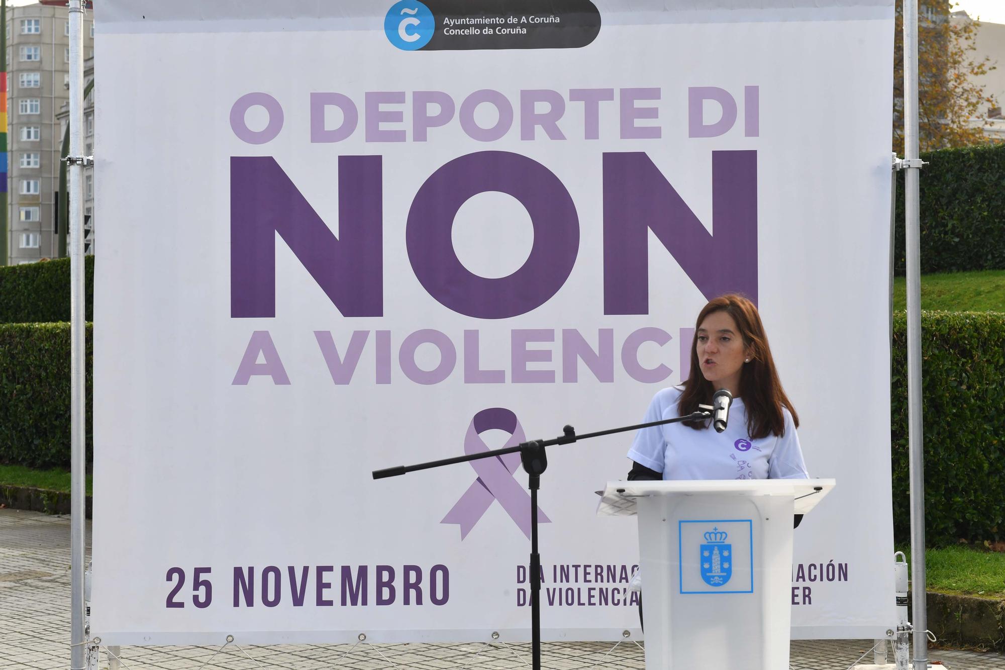 25-N en A Coruña | O deporte di "non" á violencia sobre as mulleres