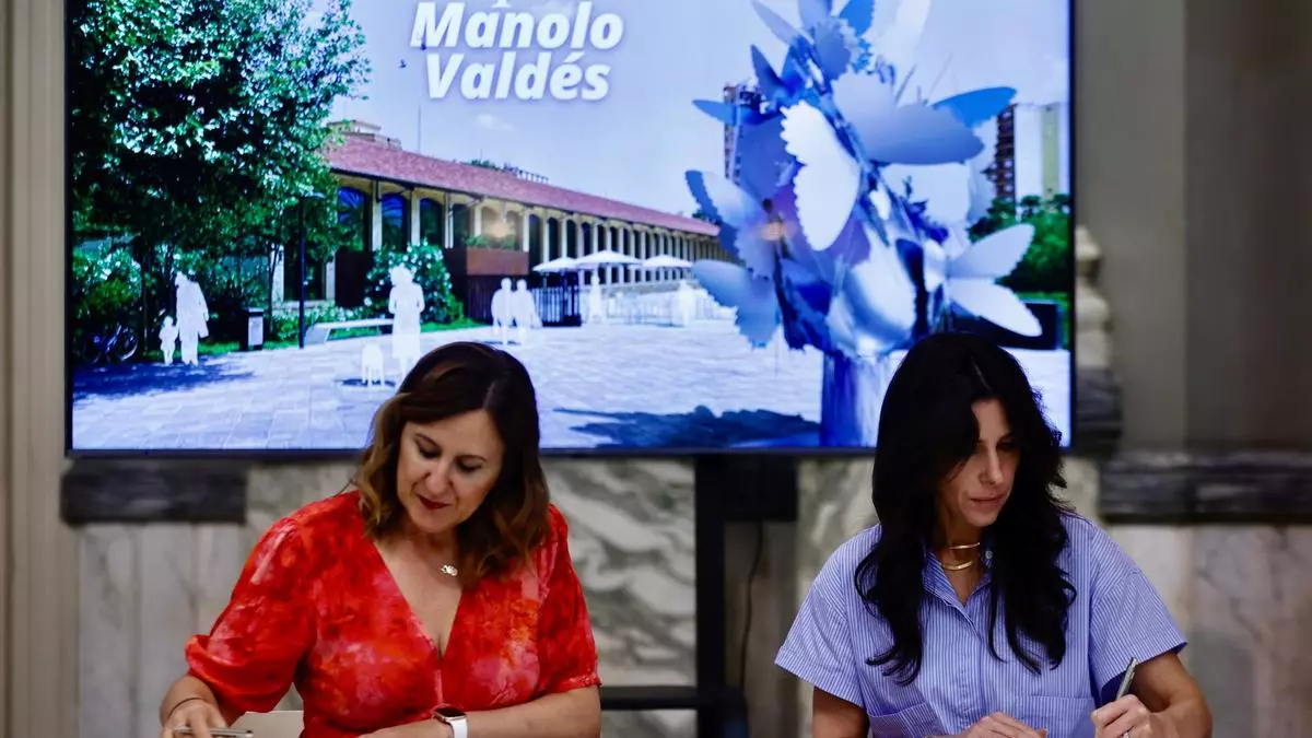 Esculturas fuera y dentro de la nave para un "museo vivo": así será el Espai Valdés en el Parc Central