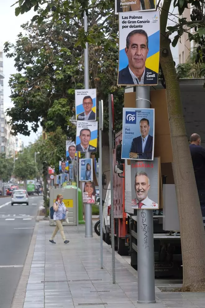 Carteles electorales 2023 en Las Palmas de Gran Canaria
