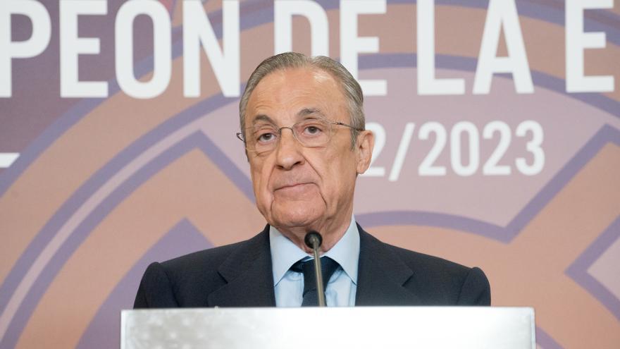 El presidente del Real Madrid, Florentino Pérez.