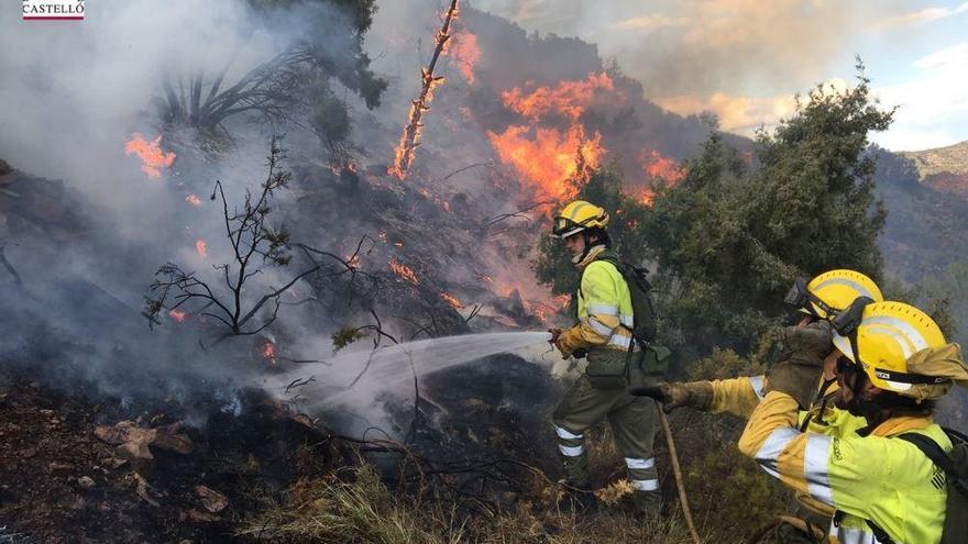 Declarado un incendio forestal en Montán