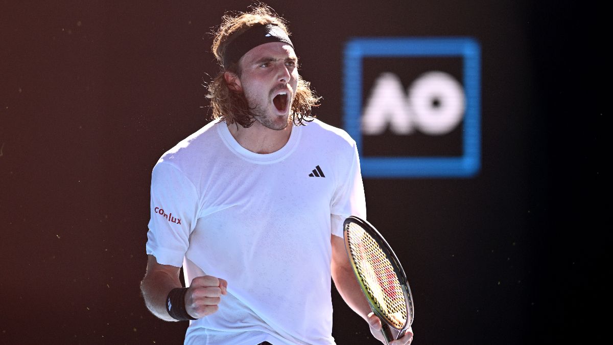 Tsitsipas celebra el pase a la final