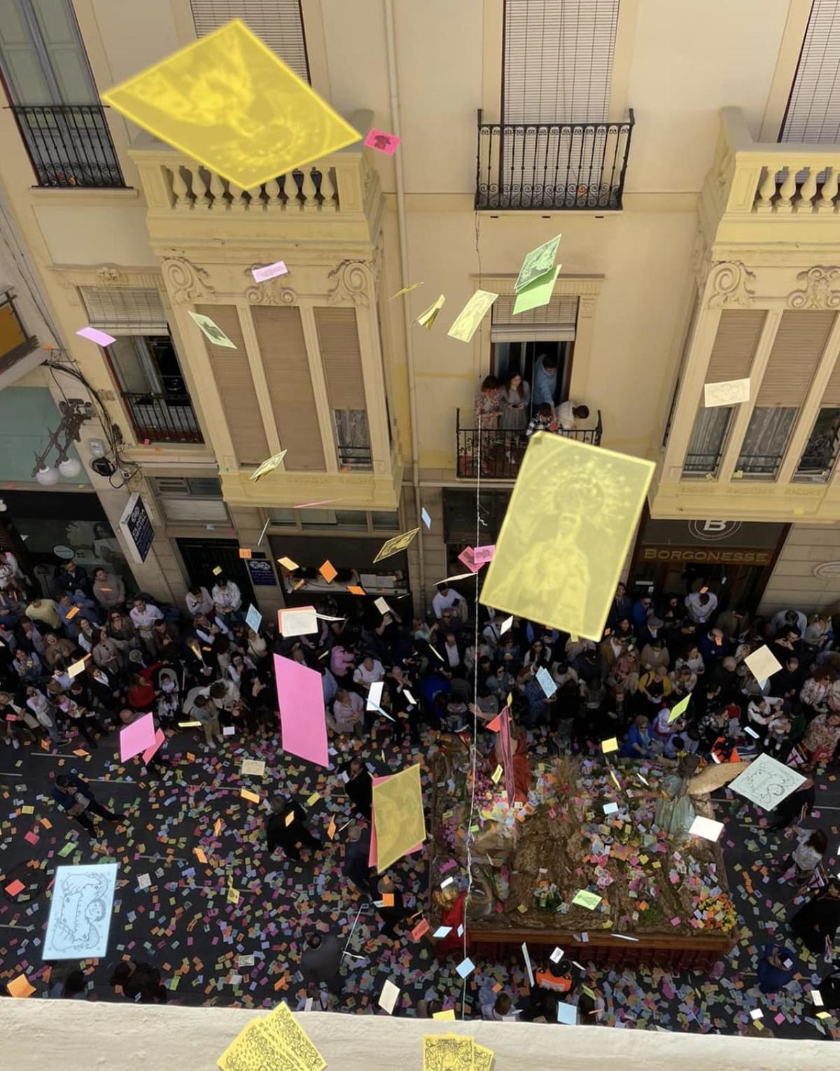 Imagen de archivo de las aleluyas en la Semana Santa ilicitana.