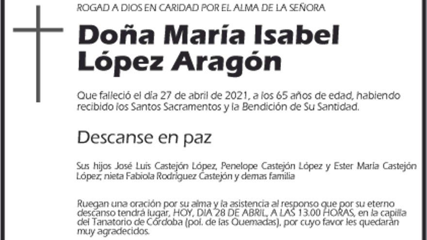 María Isabel López Aragón