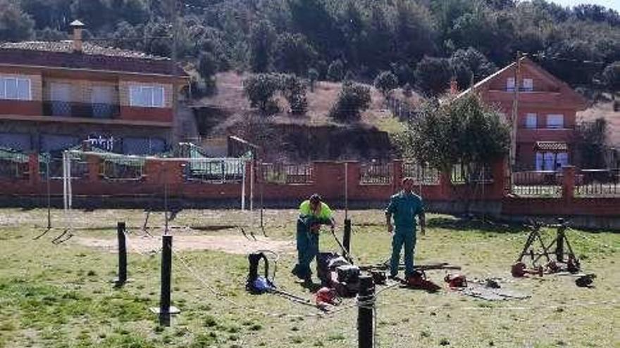 Dos alumnos del programa de empleo de Morales.