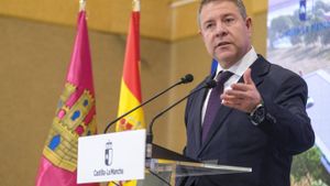 El presidente de Castilla-La Mancha, Emiliano García-Page, durante un acto institucional en Guadalajara. 