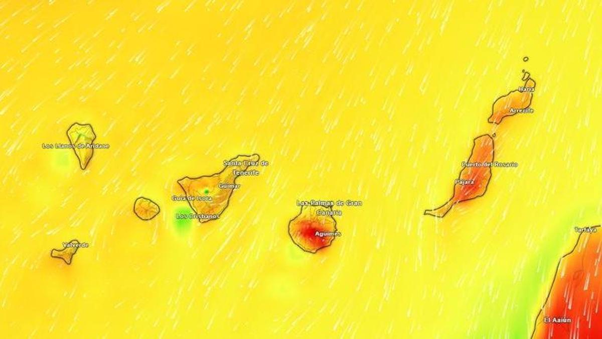 Previsión temperatura sábado