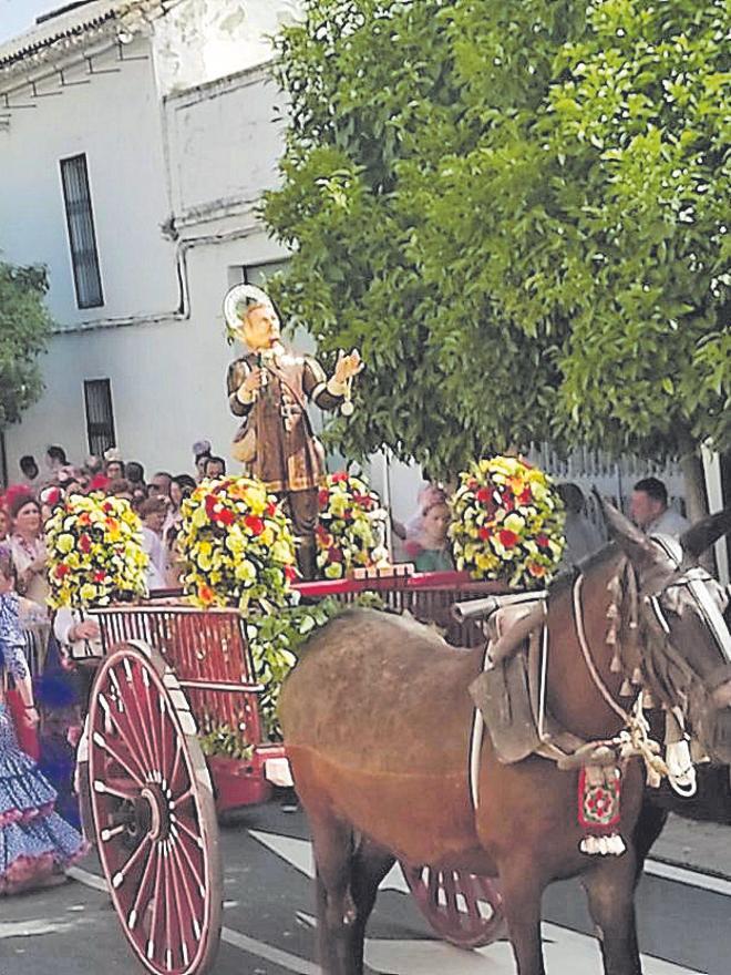 La romería inicia su recorrido en Bujalance.