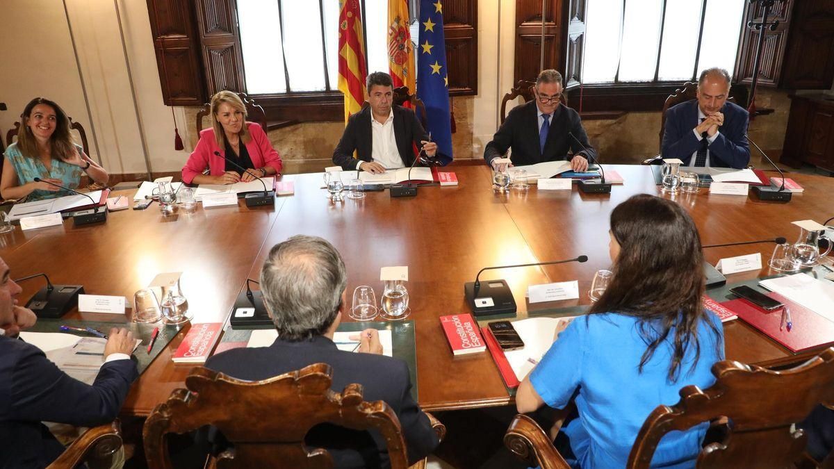 Pleno extraordinario del Consell donde se ha aprobado el Plan Endavant, este martes.