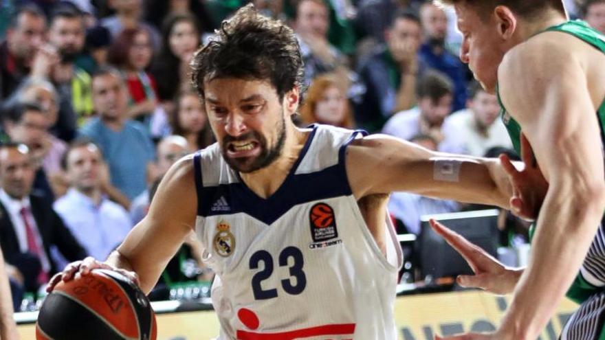 Sergio Llull, en una acción  del partido.