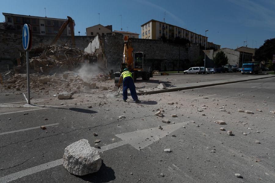 Derribo para liberar la muralla en Zamora