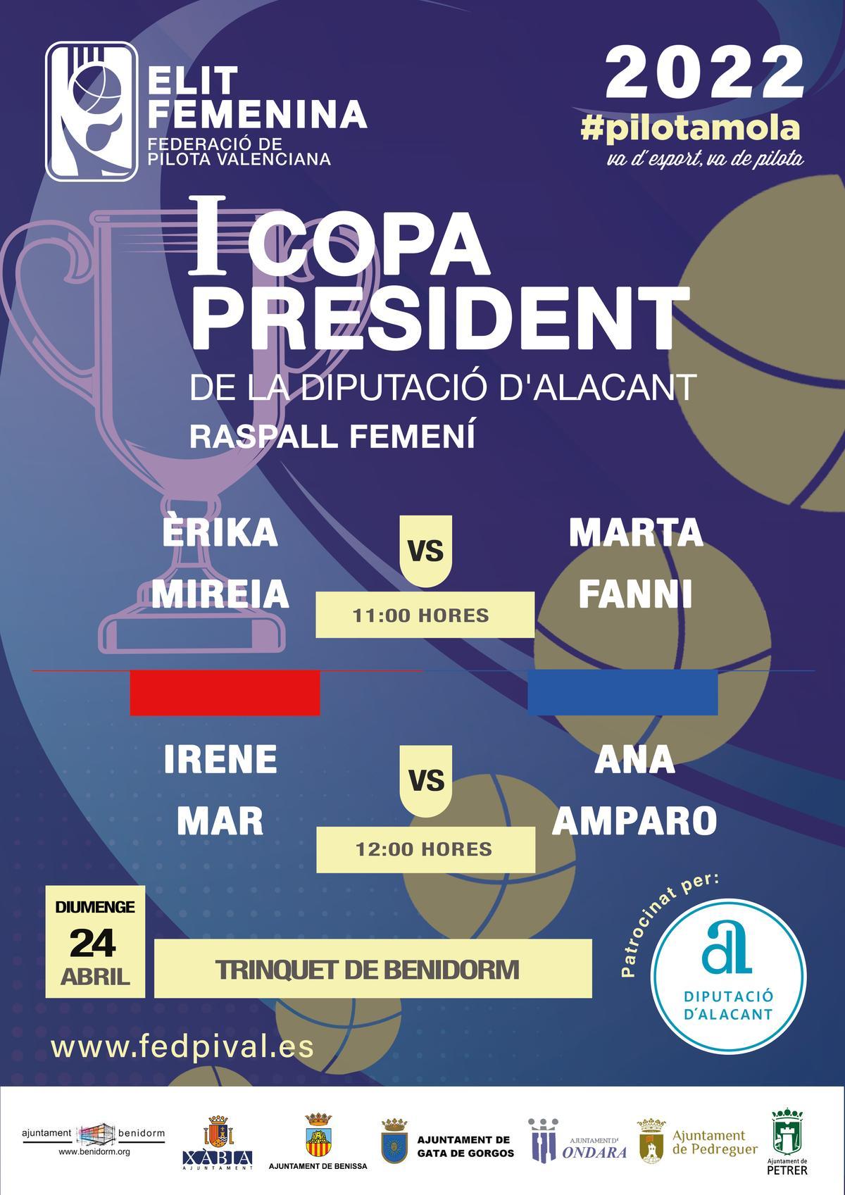 I Copa President de la Diputació d’Alacant d’Elit Femenina.
