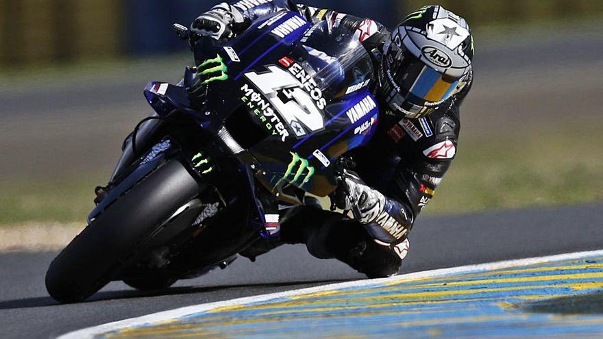 Maverick Viñales, ahir al circuit de Le Mans, on avui sortirà des de la cinquena posició.