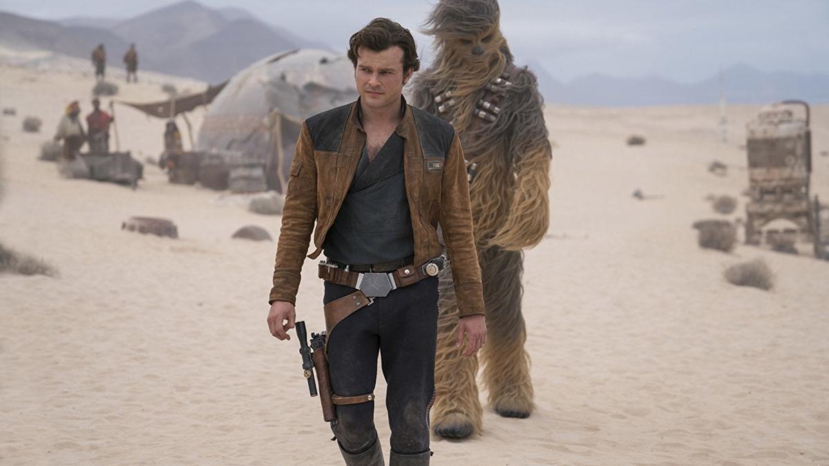 Han Solo y Chebacca en la última película de Star Wars