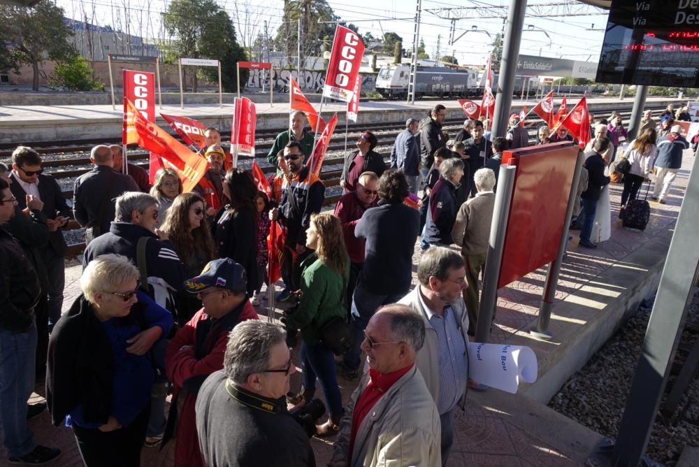 Protesta de Teruel Existe en València