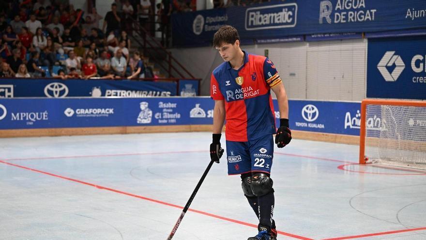 Roger Bars, capità de l'Igualada Rigat, és operat del genoll enmig de la final de l'OK Lliga