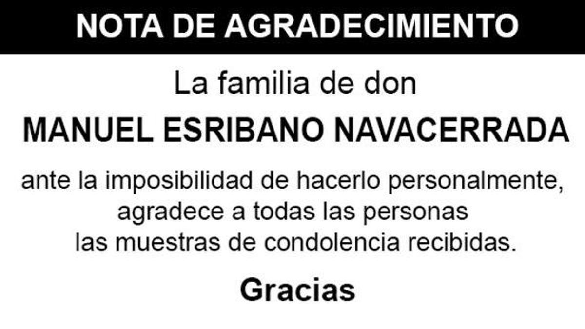 Nota Manuel Escribano Navacerrada