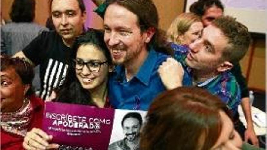 Pablo Iglesias va fer un acte a la Universitat de La Laguna.