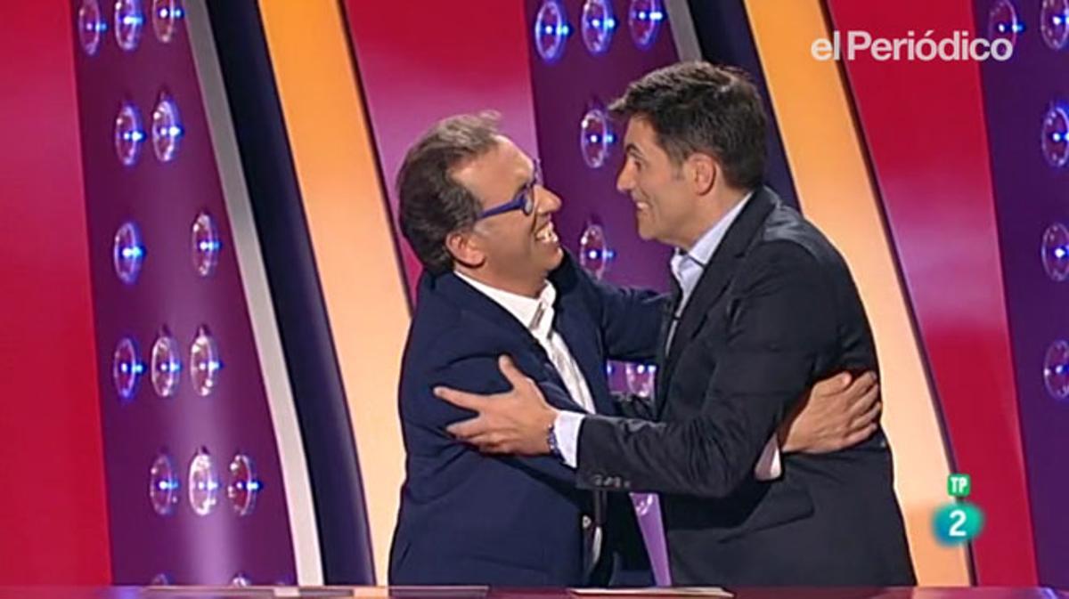 Jordi Hurtado torna a ’Saber y ganar’’ i s’acomiada de Larrodera.