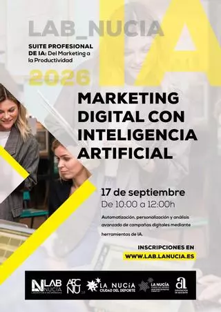 Curs gratuït de “Màrqueting digital amb IA” en el Lab_Nucia