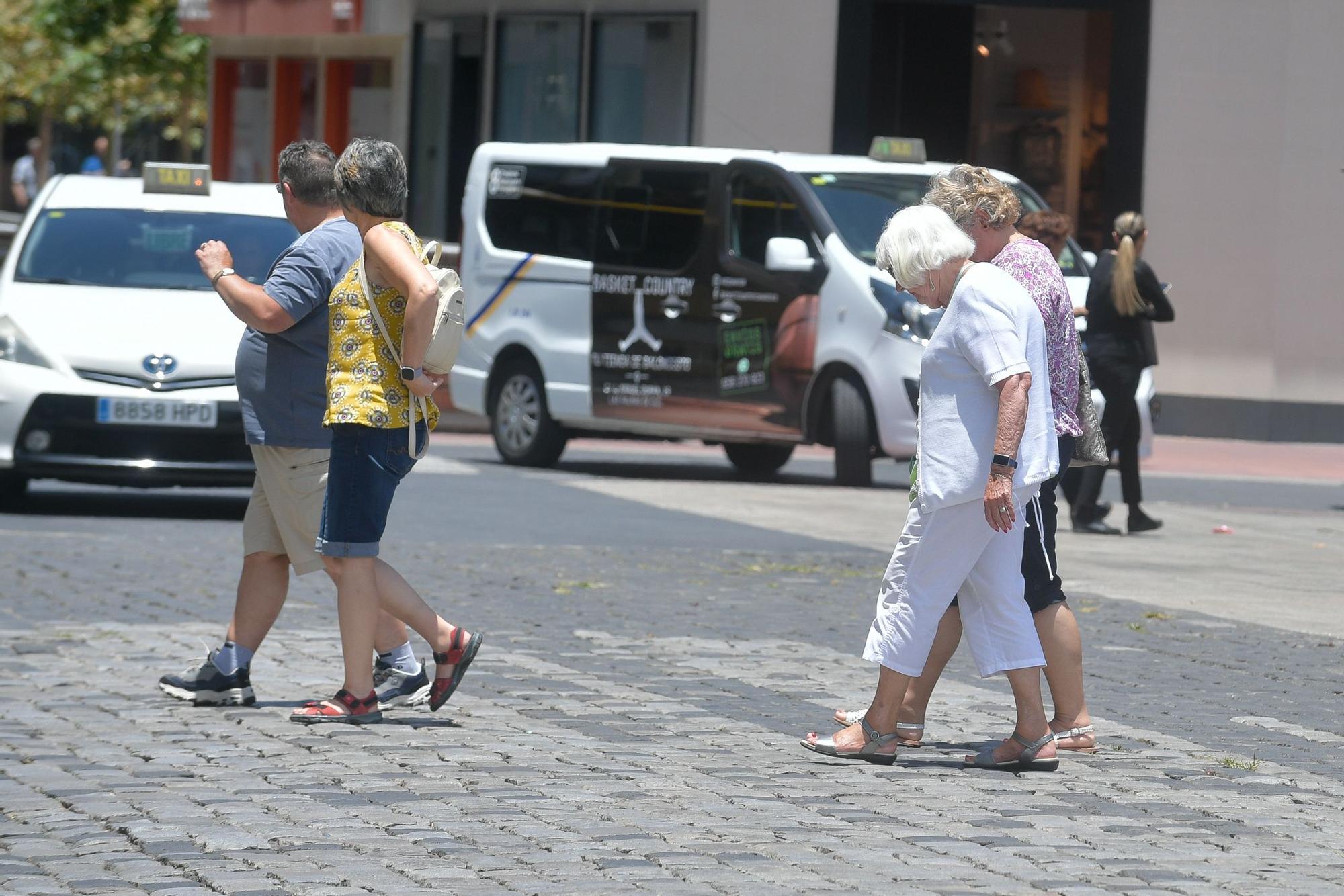 Turistas en Las Palmas de Gran Canaria