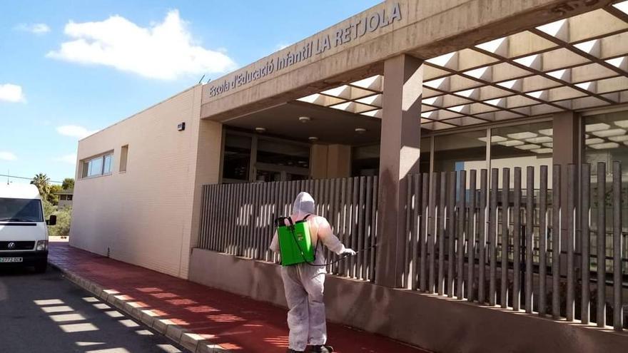 Desinfección de la escuela infantil