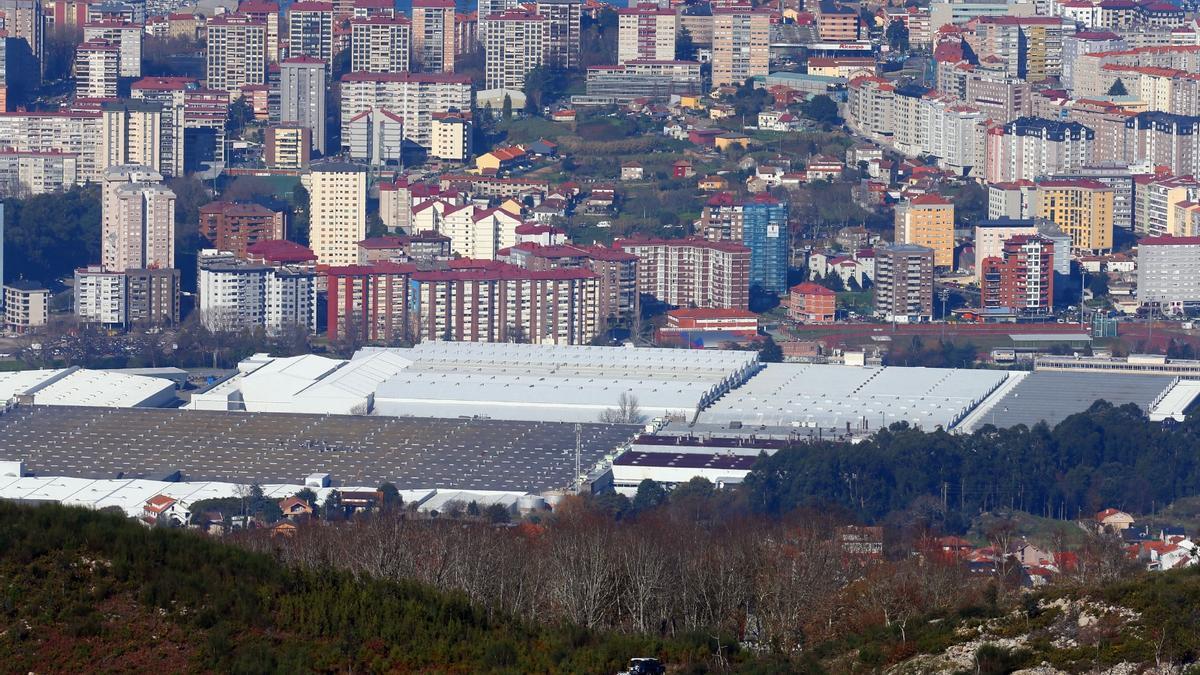 Vista aérea de la factoría de Stellantis Vigo.